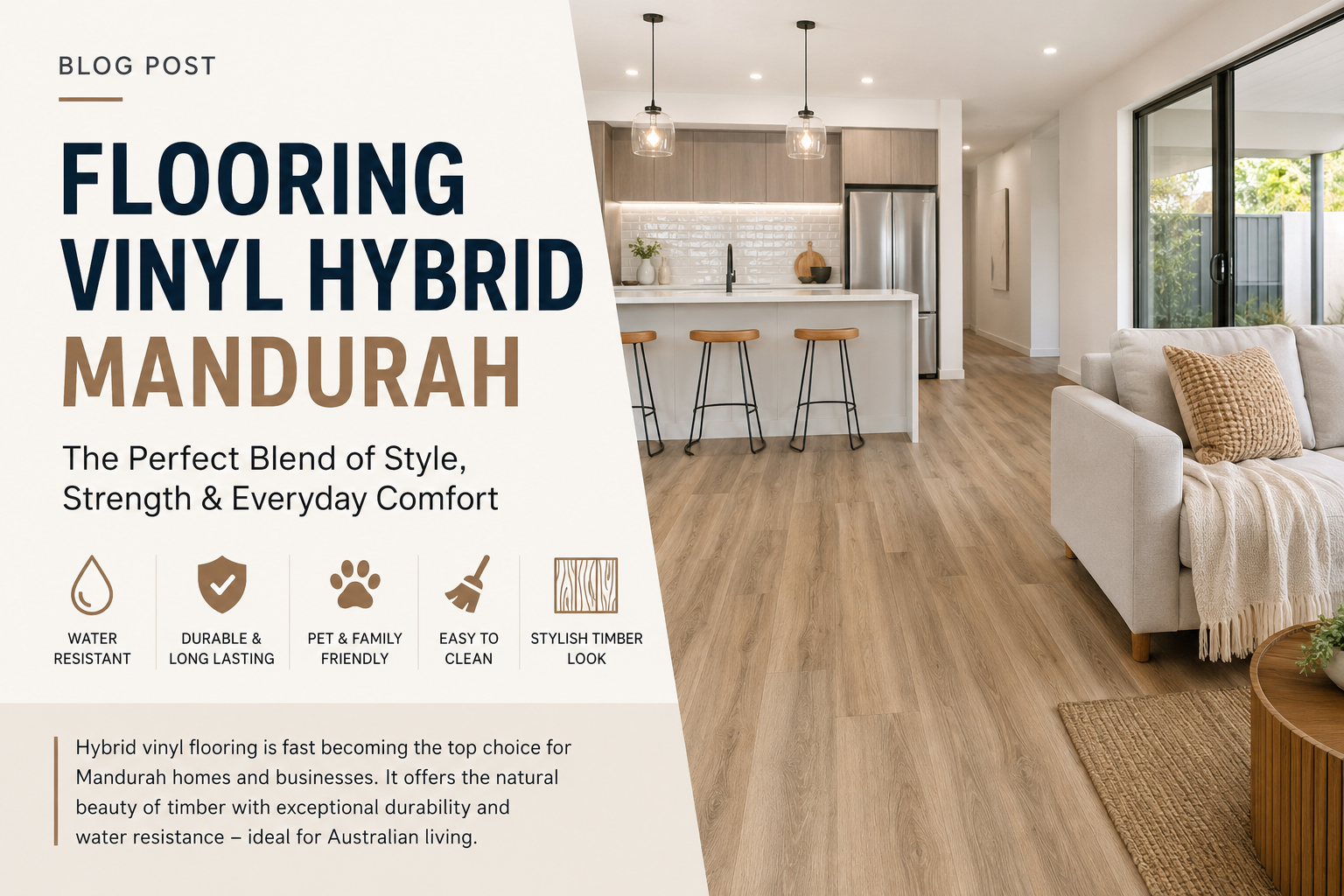 Flooring Vinyl Hybrid Mandurah: The Smart Flooring Choice for Modern Homes